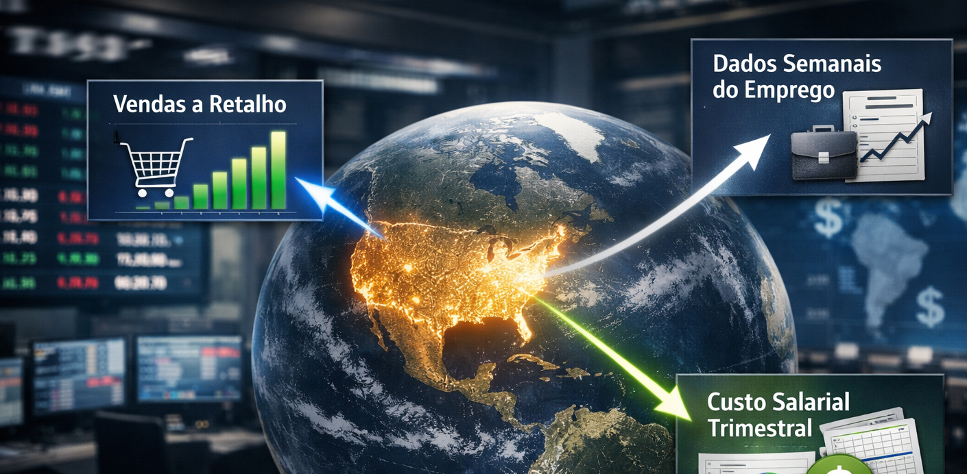 Amanhã destacamos Vendas a retalho e emprego